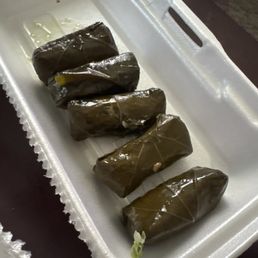 Dolmas - they look good, but you can tell when you eat them that they were canned.