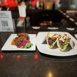 Hush Restaurant & Lounge - Oxtail tacos and Polynesian wings