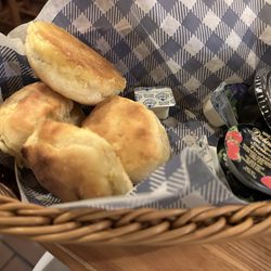 Cracker Barrel Old Country Store - Biscuits with apple butter: fresh, hot, and tasty.