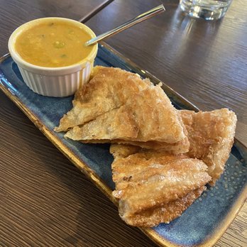 Aung Burma - Paratha w Coconut Veggie Curry - Burmese Near Me - Concord, California