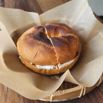 Sophe's Donuts - Bagel...toasted with cream cheese cut in 4. Simple. - Donuts Near Me - Covina, California Sophe's Donuts - Bagel...toasted with cream cheese cut in 4. Simple. - Donuts Near Me - Covina, California