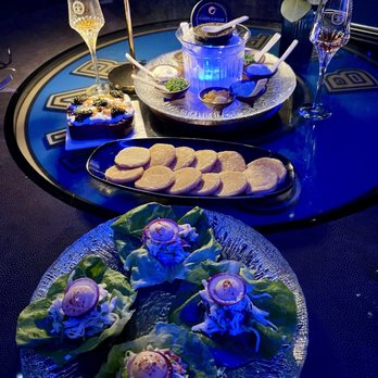 Aqua - King Crab Lettuce Cups, Shrimp Toast, Kaluga Special Reserve Caviar, Louis XIII - Seafood Near Me - Las Vegas, Nevada