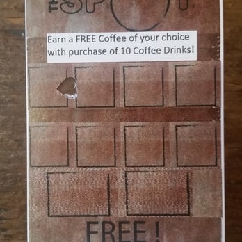 Green Spot Cafe - Punch card - Desserts Near Me - Ridgewood, New York