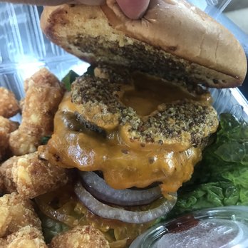 Libelula - 1/2 lb. Patty Cheeseburger & Tater Tots - Breakfast & Brunch Near Me - Fresno, California