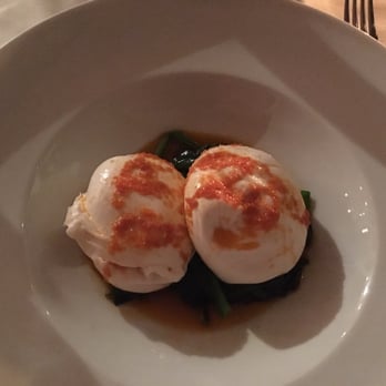 Il Santo Bevitore - Burrata on fresh spinach - Italian Near Me - Florence, FI