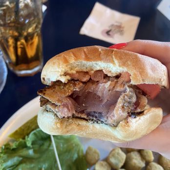 Black Pelican - Blackened tuna steak sandwich - Seafood Near Me - Kitty Hawk, North Carolina Black Pelican - Blackened tuna steak sandwich - Seafood Near Me - Kitty Hawk, North Carolina