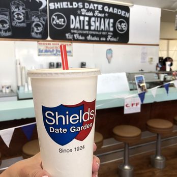 Shields Date Garden - Classic date shake! So good! - Fruits & Veggies Near Me - Indio, California Shields Date Garden - Classic date shake! So good! - Fruits & Veggies Near Me - Indio, California