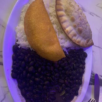 Empanadas and More - Venezuelan chicken (left) & Argentinian  chicken with rice & black beans. - Empanadas Near Me - Morrisville, North Carolina