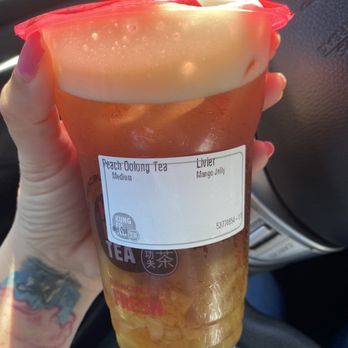 Kung Fu Tea - PEACH OOLONG TEA - Bubble Tea Near Me - San Jose, California Kung Fu Tea - PEACH OOLONG TEA - Bubble Tea Near Me - San Jose, California