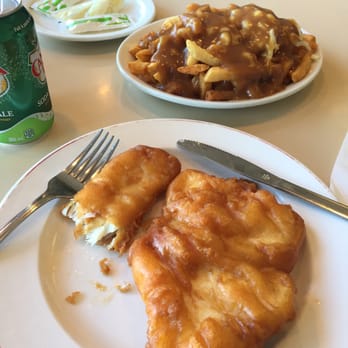 Chubby's Fish N'chips - Portion of the fish and poutine - Seafood Near Me - Etobicoke, Ontario