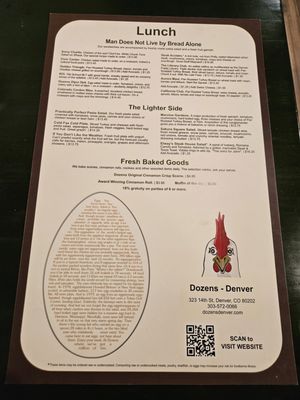 Menu photo 7 Dozens Denver, CO