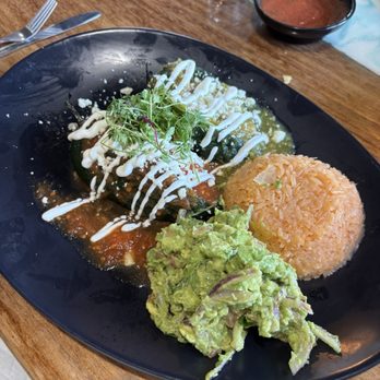 Clase Azul Bar & Grill - Poblanos with shredded chicken - Tex-Mex Near Me - Dunedin, Florida