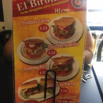 El Birotazo - One side of menu - Tacos Near Me - Las Vegas, Nevada El Birotazo - One side of menu - Tacos Near Me - Las Vegas, Nevada