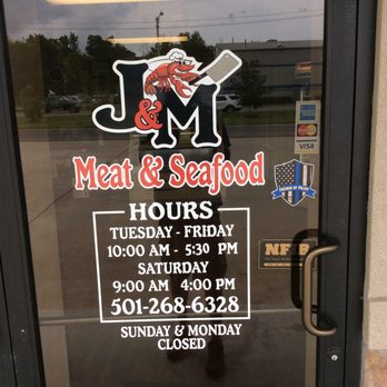 J & M Meat and Seafood - the front door - Seafood Near Me - Searcy, Arkansas J & M Meat and Seafood - the front door - Seafood Near Me - Searcy, Arkansas