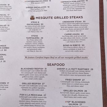 Matt's El Rancho - Menu (05/12/2024) - Mexican Near Me - Austin, Texas Matt's El Rancho - Menu (05/12/2024) - Mexican Near Me - Austin, Texas