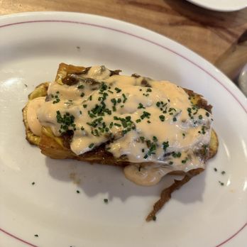 Fox And The Hen - Potato with caramelized onions and hollandaise sauce - Breakfast & Brunch Near Me - Denver, Colorado