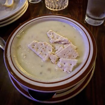 Tartan Room - Clam chowder that came with my dinner - American Near Me - Orange, California