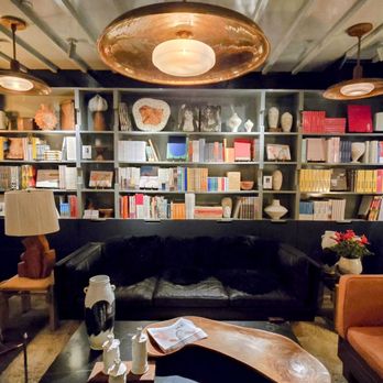 La Mercerie - Downstairs library - French Near Me - New York, New York La Mercerie - Downstairs library - French Near Me - New York, New York
