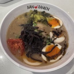 Tonkatsu ramen with an extra egg