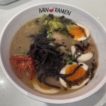 Ivan Ramen - Tonkatsu ramen with an extra egg - Noodles Near Me - Las Vegas, Nevada Ivan Ramen - Tonkatsu ramen with an extra egg - Noodles Near Me - Las Vegas, Nevada