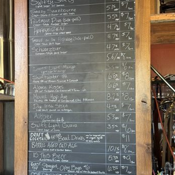 Swiftwater Brewery - Beer menu - New American Near Me - Rochester, New York