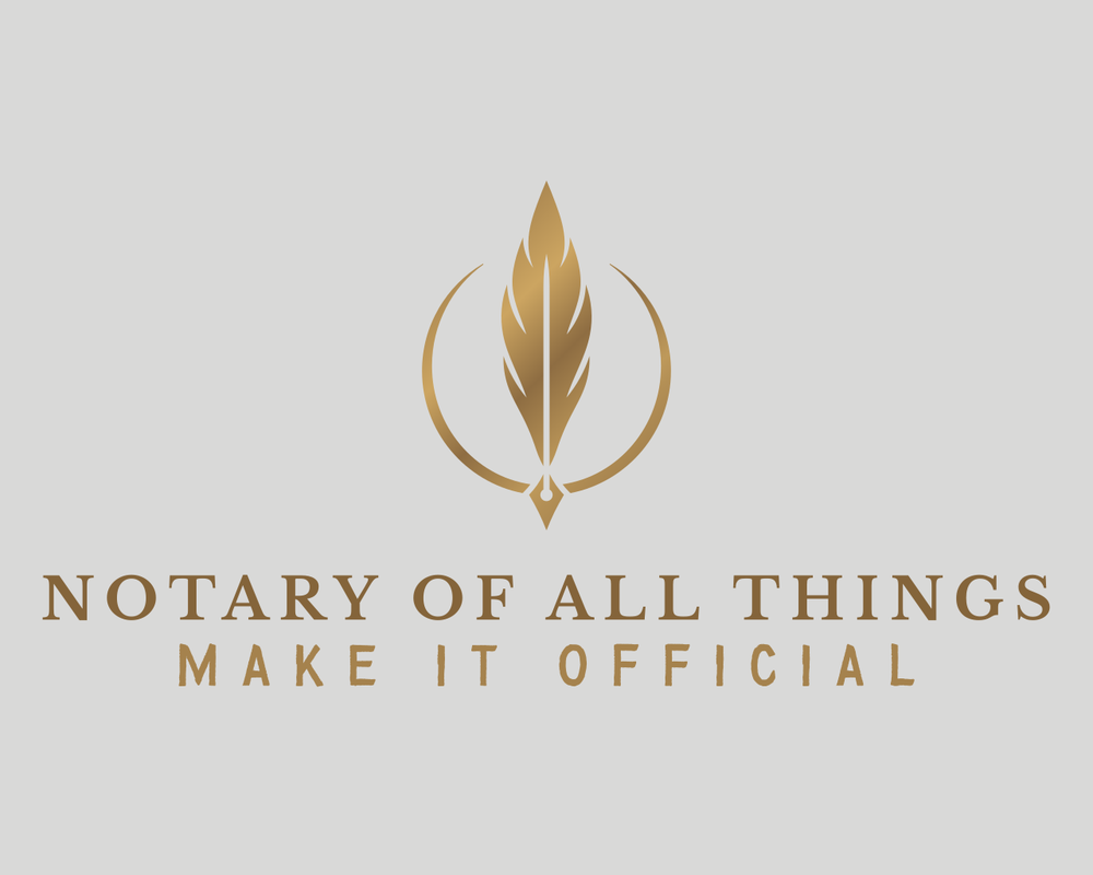 NOTARY OF ALL THINGS Request a Quote Lakeland, Florida Notaries