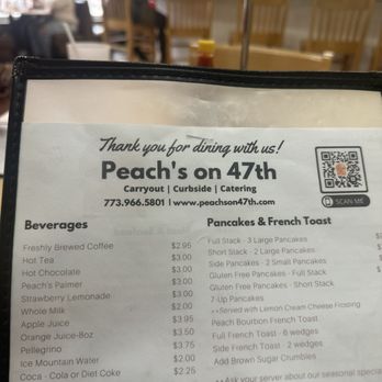 Peach's Restaurant - Menu - American Near Me - Chicago, Illinois