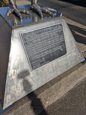 Mothman Statue and Marker by null