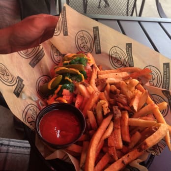 Swig - Chicago dog with homemade ketchup! - Bars Near Me - Perrysburg, Ohio Swig - Chicago dog with homemade ketchup! - Bars Near Me - Perrysburg, Ohio