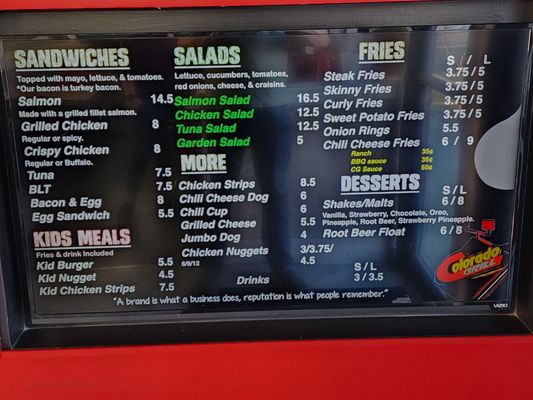 Menu photo 7 Colorado Grill Fresno, CA