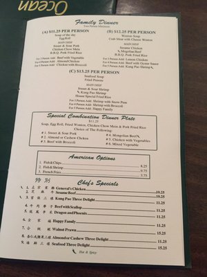 Menu photo 7 Ocean Restaurant Winters, CA Menu photo 7 Ocean Restaurant Winters, CA