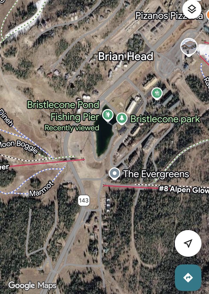 Bristlecone Pond Fishing Pier Logo