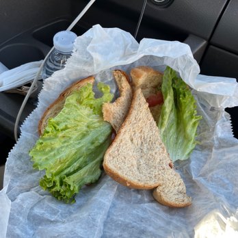 Donut Country - My very dry BLT Sandwich Lunch minus the 2 Strips of bacon which is all I could eat as I don't eat dry toast. - Donuts Near Me - Murfreesboro, Tennessee Donut Country - My very dry BLT Sandwich Lunch minus the 2 Strips of bacon which is all I could eat as I don't eat dry toast. - Donuts Near Me - Murfreesboro, Tennessee
