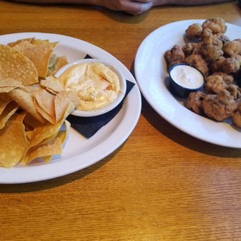 Foothills Brewing - Beer cheese/salsa and fried shrooms - American Near Me - Winston Salem, North Carolina