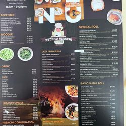Segoku Hibachi - Menu