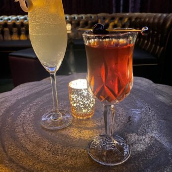 Wicked Rabbit - A French 75 + Manhattan. The perfect pair! - Cocktail Bars Near Me - Omaha, Nebraska Wicked Rabbit - A French 75 + Manhattan. The perfect pair! - Cocktail Bars Near Me - Omaha, Nebraska