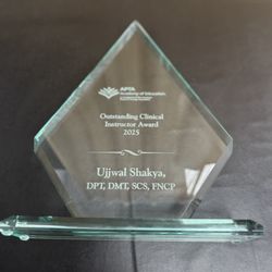 MMA and Sports Rehab - Dr. Ujjwal Shakya won the National Award for Outstanding Clinical Educator Award from American Physical Therapy Association