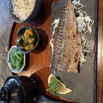Twenty Five Sushi House - Grilled mackerel Teishoku set - Japanese Near Me - Katy, Texas Twenty Five Sushi House - Grilled mackerel Teishoku set - Japanese Near Me - Katy, Texas