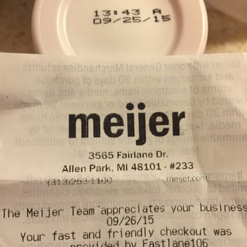 Meijer - The date purchase and the date of the product. - Grocery Near Me - Allen Park, Michigan