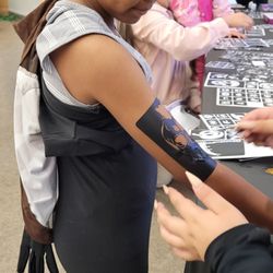 Berryessa Community Center - Glitter tattoo prep