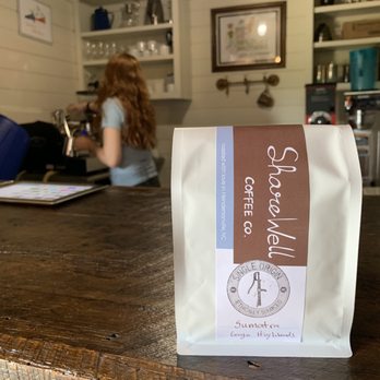 ShareWell Coffee - Picking up a bag of coffee - Coffee Roasteries Near Me - Flat Rock, North Carolina