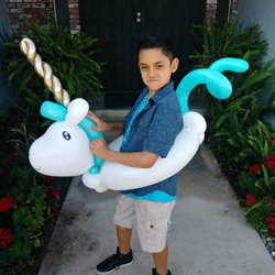 Vivid Face Art - Custom Order for Beach Day at School, Wearable Unicorn Balloon "Floatie"!