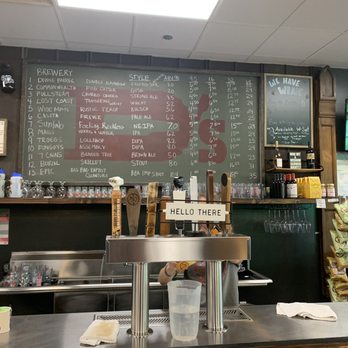 D's Bottle Shop - a menu on the wall - Beer, Wine & Spirits Near Me - Raleigh, North Carolina