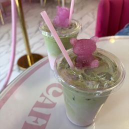 Strawberry Matcha Ice Latte
