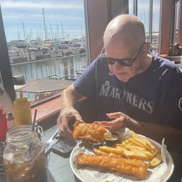 Huge fish and chips! Could serve 2 people! Huge fish and chips! Could serve 2 people!