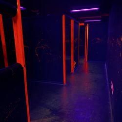 No Surrender Laser Tag - Come hide in our 4000sq ft black light maze arena!