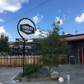 Leopold's Tavern - a sign for the restaurant - Burgers Near Me - Calgary, Alberta