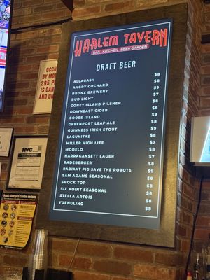 Menu photo 6 Harlem Tavern New York, NY