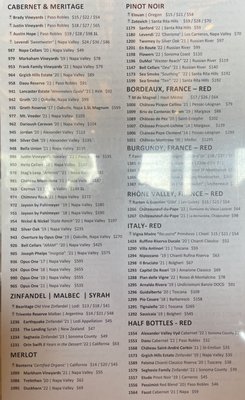 Menu photo 5 Bayside Restaurant Newport Beach, CA
