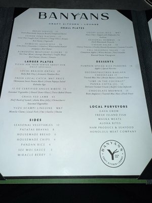 Menu photo 7 Banyans Craft Kitchen and Lounge Kailua, HI Menu photo 7 Banyans Craft Kitchen and Lounge Kailua, HI